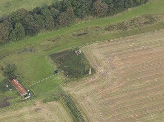 Oblique aerial view of Camilla Castle, looking to the N.