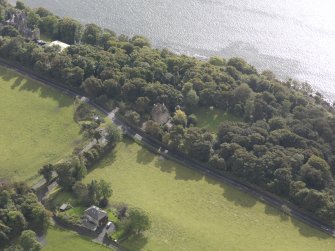 Oblique aerial view of Easterheughs House, looking to the SE.