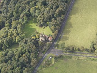 Oblique aerial view of Easterheughs House, looking to the SW.