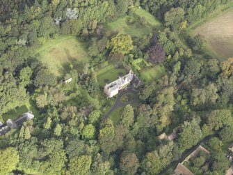 Oblique aerial view of Fountainhall Country House, looking to the N.