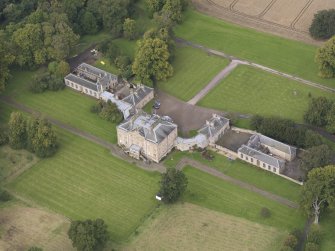 Oblique aerial view of Arniston House, looking to the NNW.