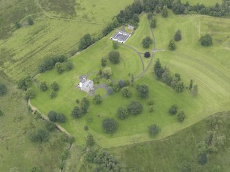 Oblique aerial view of Rednock House, looking NNW.