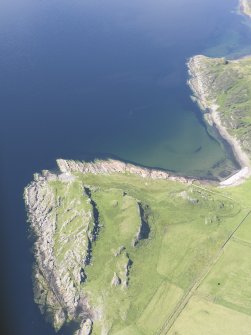 Oblique aerial view of Dunagoil, looking NNW.