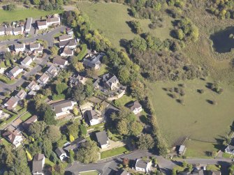 Oblique aerial view of Gleneden Villa, taken from the SW.