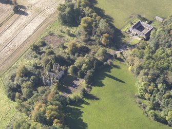 Oblique aerial view of Cambusnethan House, taken from the NE.