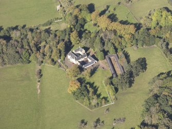 Oblique aerial view of Waygateshaw Country House, taken from the S.