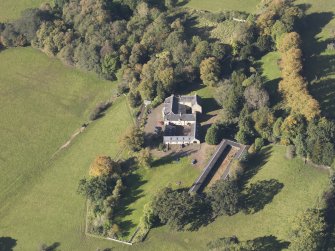 Oblique aerial view of Waygateshaw Country House, taken from the SE.