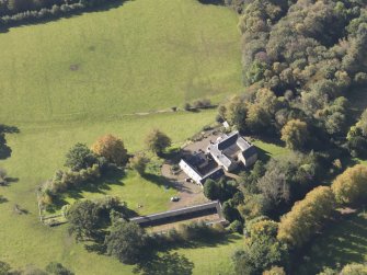 Oblique aerial view of Waygateshaw Country House, taken from the NE.