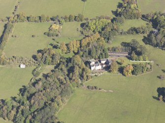 Oblique aerial view of Waygateshaw Country House, taken from the NW.