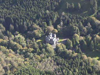 Oblique aerial view of Baronald Country House, taken from the NW.