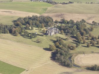Oblique aerial view of Carstairs House, taken from the SW.