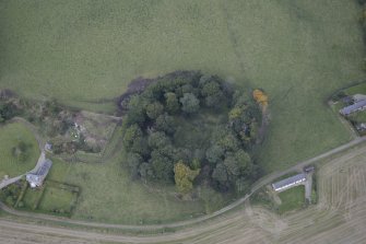 Oblique aerial view of Kincardine Castle, taken from the SSE.