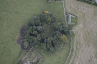 Oblique aerial view of Kincardine Castle, taken from the SW.