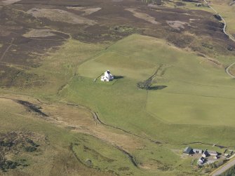 Oblique aerial view of Corgaff Castle, taken from the SE.