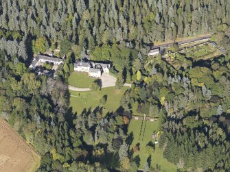 Oblique aerial view of Candacraig House, taken from the SSE.