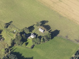 Oblique aerial view of Kirton of Buchat Church, taken from the SE.