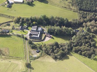 Oblique aerial view of Terpersie Castle, taken from the NNE.