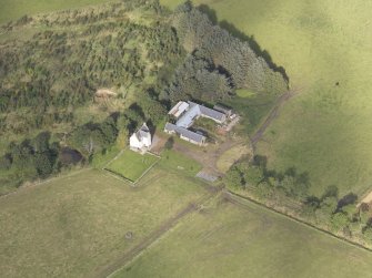 Oblique aerial view of Mains of Hallhead, taken from the SSE.
