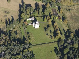 Oblique aerial view of Aboyne Castle, taken from the S.