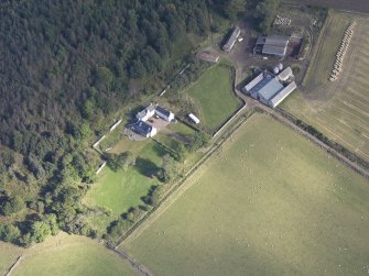 Oblique aerial view of Balnacraig House, taken from the SW.