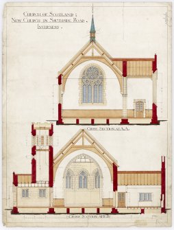 Cross sections
Delt W L Carruthers Architect Inverness 1896