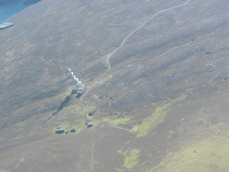 General oblique aerial view of Ward Hill, Fair Isle, looking SE.