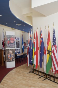 Interior. General view looking into exhibition area from entrance hall.