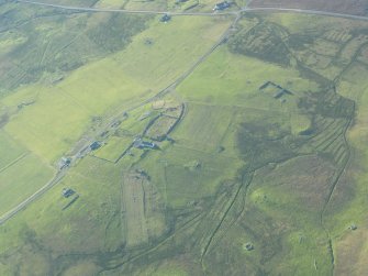 General oblique aerial view of Setter, looking S.