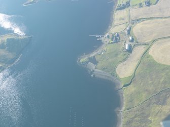 General oblique aerial view of Noonsbrough, looking S.
