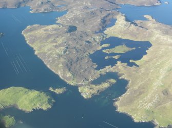 General oblique aerial view of Vementry, looking SW.