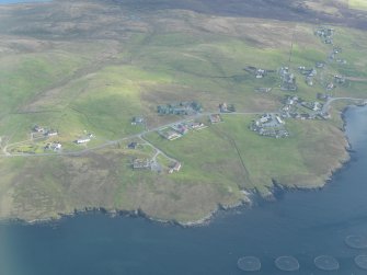 General oblique aerial view of Hamister, looking SE.