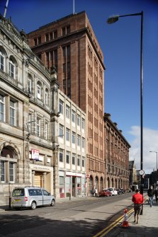 View looking east along Meadowside to the Courier Building