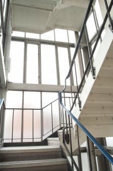 Interior. General view of glass fronted stairwell.