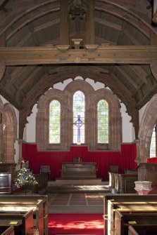 Interior. Sanctuary, view from east