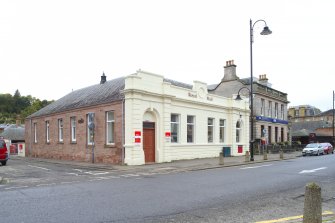 Exterior. View of the original Post Office building and Commercial Bank, taken from the north east.