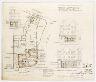 Plan and elevations for alterations to the Bruce Arms, Hamilton