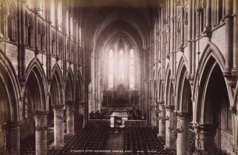 Edinburgh, St. Mary's Cathedral, interior view titled: 'St. Mary's Cath, Edinburgh, Looking east. 3119. G.W.W.