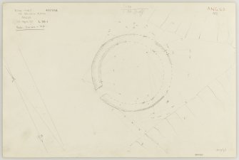 Plane-table survey; St Bride's Ring, settlement.