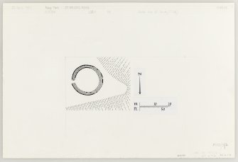 Inked plan, based on 1957 survey. St Bride's Ring, settlement.