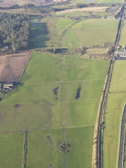 Oblique aerial view during excavation.