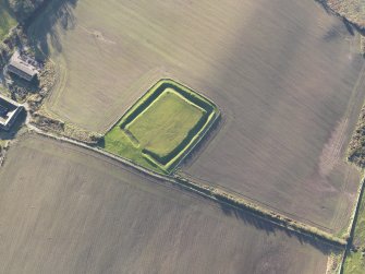 Oblique aerial view of Rispain Camp, looking SSW.