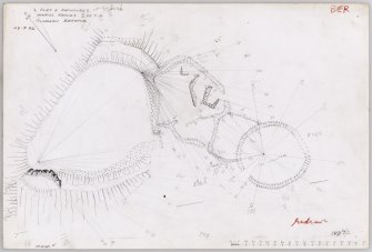 Plane-table survey: fort at Lowries Knowe.