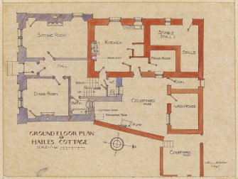 Edinburgh, Hailes Cottage.
Plan of ground floor.