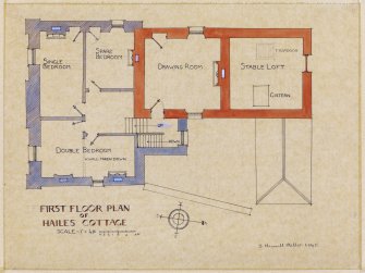 Edinburgh, Hailes Cottage.
Plan of first floor.