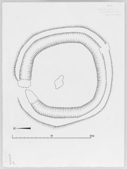 Ink plan: Enclosure at Finnart's Hill.