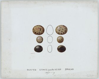 Painted pebbles, Keiss brochs.