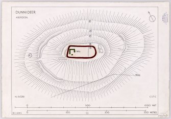 Publication drawing: fort at Dunnideer.