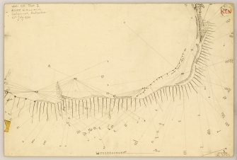 Plane table survey plan of fort at Walls Hill (sheet 1 of 3).