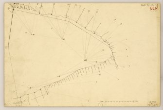 Plane table survey plan of fort at Walls Hill (3 of 3).