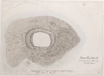 Sketch plan of Dun Borranish.